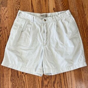Vintage Old Navy Mens Khaki Chino Shorts Size 36 Pleated 6 inch inseam Y2K